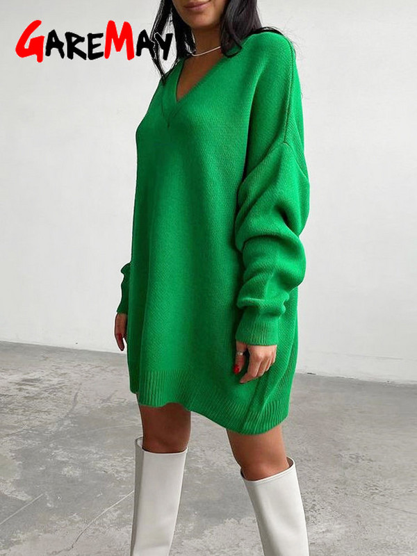 Rudens sieviešu garais džemperis, trikotāžas ziemas, liela izmēra kakla izgriezuma sieviešu džemperis, 2022. gada brīvi vintage zaļi silti sieviešu džemperi