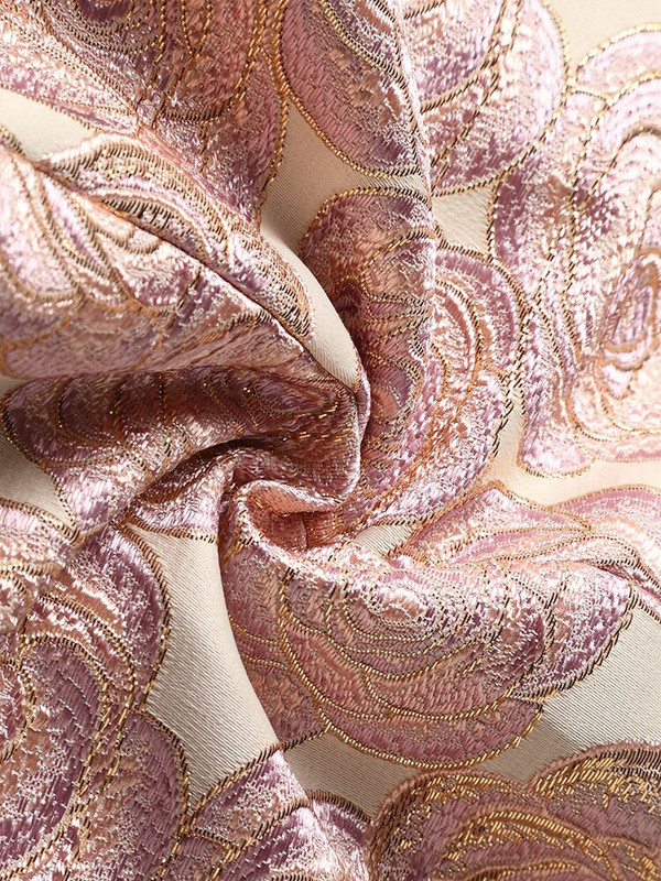 Ženska dugačka trenč jakna dobre kvalitete od brokata, prekrasna maksi jesensko-zimska jakna, cvjetna modna odjeća, odjeća za zabave