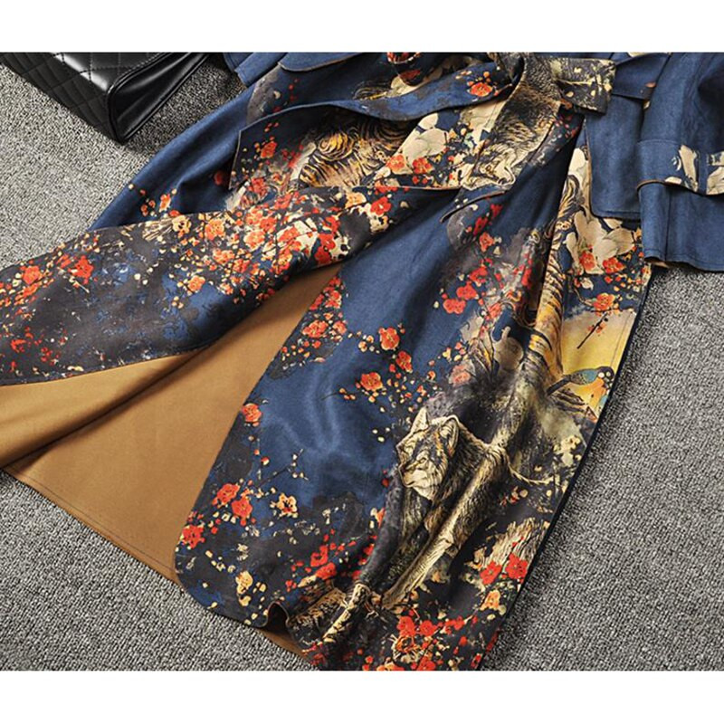 2022. gada pavasaris, jauns sieviešu mētelis ar M top ceļgaliem, sieviešu vējjaka, gara rudens josta, zamšādas ar garām piedurknēm sieviešu mētelis