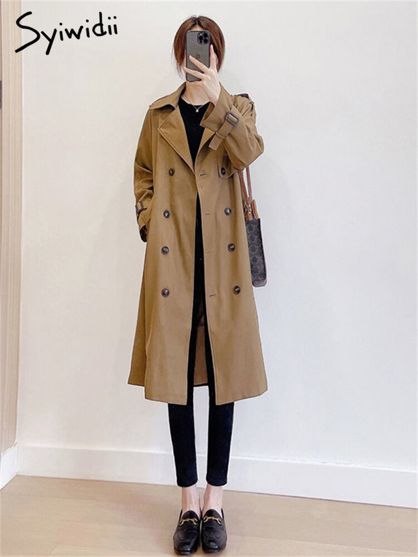 Syiwidii garais mētelis sievietēm, jaka