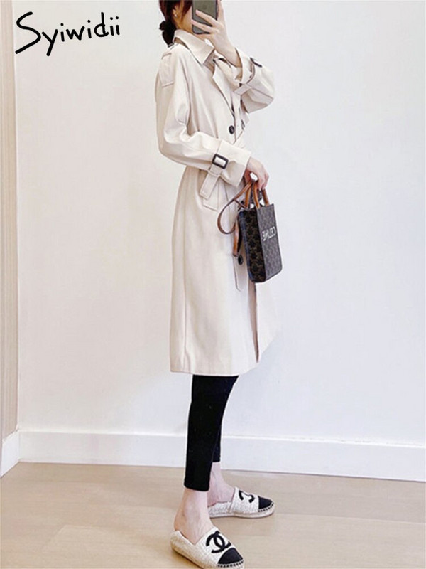 Syiwidii garais mētelis sievietēm, jaka