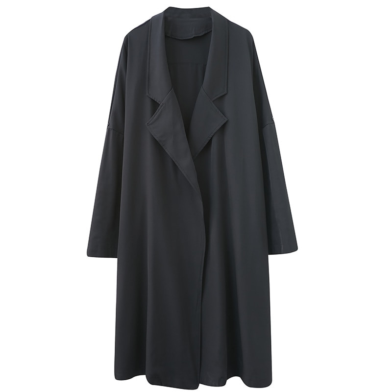 lielizmēra vintage gadījuma brīvs garš rudens pavasara trenčs sievietēm 2022 apģērbi Virsdrēbes