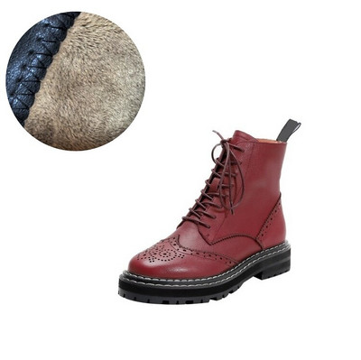 2021. gada ziemas sieviešu zābaki Broka grebti zābaki Platforma balti/melni zābaki Ādas zābaki sievietēm Botas Mujer rudens apavi sievietēm