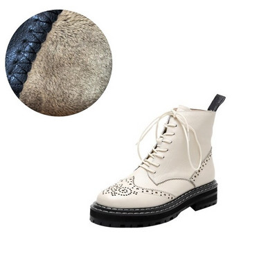 2021. gada ziemas sieviešu zābaki Broka grebti zābaki Platforma balti/melni zābaki Ādas zābaki sievietēm Botas Mujer rudens apavi sievietēm