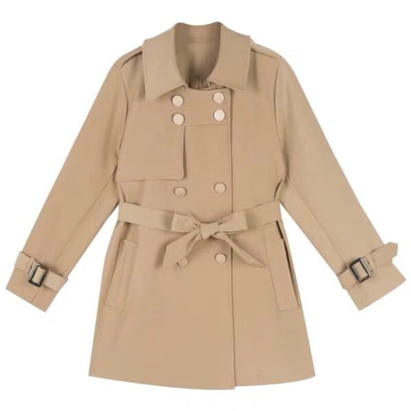 Άνοιξη 2021 Νέο Γυναικείο Ανεμοδράστη Γυναικείο παλτό με ζώνη βρετανικής μόδας υψηλής μόδας Γυναικεία φθινοπωρινή καμπαρντίνα μεσαίου μήκους για γυναίκες