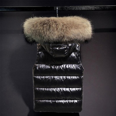 Dabīgas lapsas kažokādas ziemas jaka bez piedurknēm Sieviešu veste silta īstas kažokādas veste Sieviešu siltā dūnu veste ziemas ūdensizturīgs mētelis