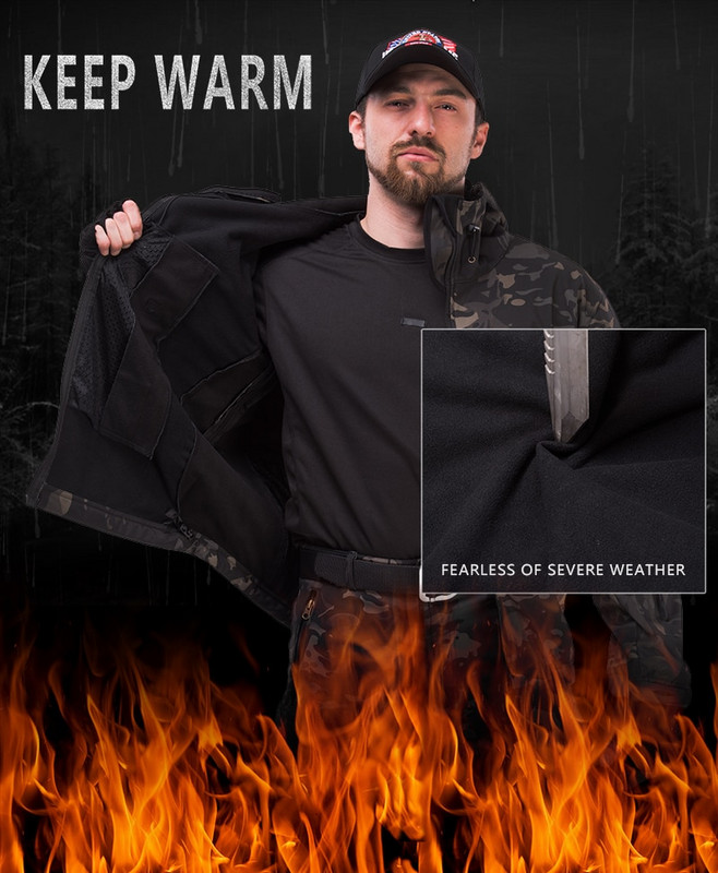 Õues veekindel SoftShell jakk Meeste Jaht Tuulejoped Matkamantlid Telkimine Kalastamine Taktikaline jope Sõjaväe riided