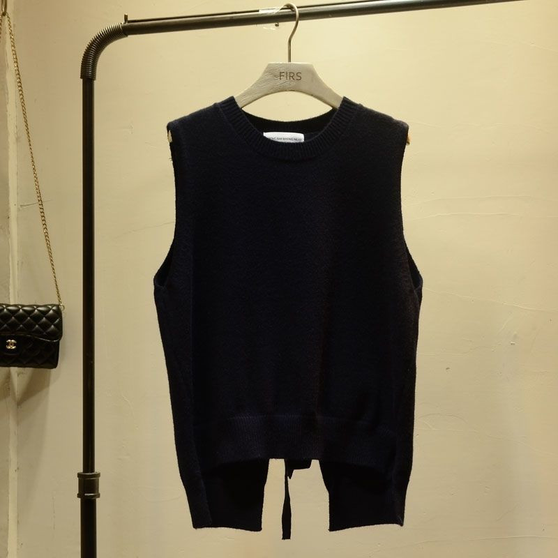 Sieviešu jaka Veste Sieviešu trikotāžas, brīvi šķeltas vilnas džemperis pavasara un rudens apaļa kakla džemperis bez piedurknēm Veste Chaleco Mujer