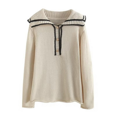 Modishdutti 2022. gada rudens ziemas sieviešu modes modes džemperis ar garām piedurknēm, sieviešu brīvi, vienkārši, ikdienas džemperi