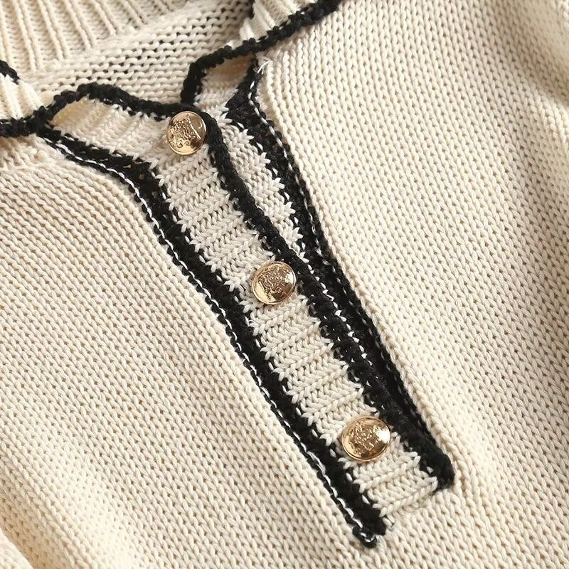 Modishdutti 2022. gada rudens ziemas sieviešu modes modes džemperis ar garām piedurknēm, sieviešu brīvi, vienkārši, ikdienas džemperi