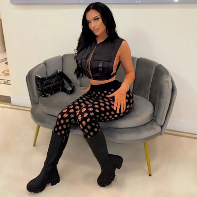 Ielu apģērbi, maskēšanās, kravas veste, sieviešu jaka, rāvējslēdzēja kabatas, sānu šņores.