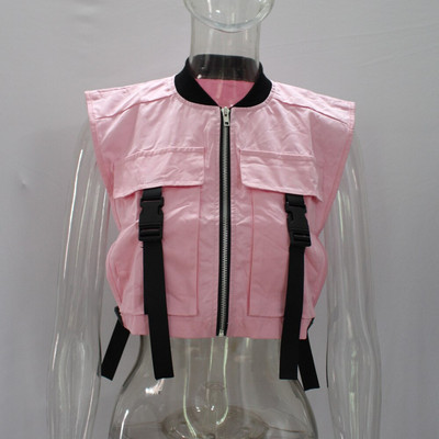 Ielu apģērbi, maskēšanās, kravas veste, sieviešu jaka, rāvējslēdzēja kabatas, sānu šņores.