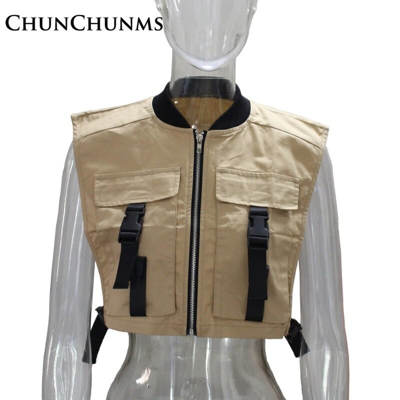 Ielu apģērbi, maskēšanās, kravas veste, sieviešu jaka, rāvējslēdzēja kabatas, sānu šņores.