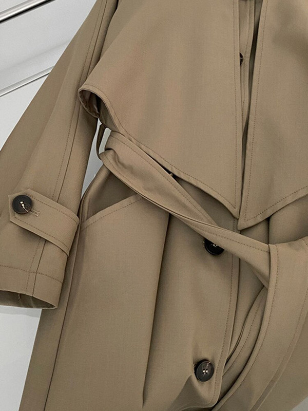 [EWQ] Temperamentni jednoredni trenč kaput s remenom s remenom, visokokvalitetna ženska vjetrovka 2022. Jesen Jesen 16R1998.