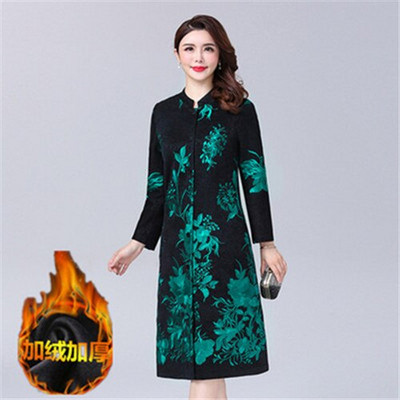 Visokokvalitetni ženski trenč kaput jesen-zima 2022. Debela izvezena duga vjetrovka Srednjovječni kaput 6XL