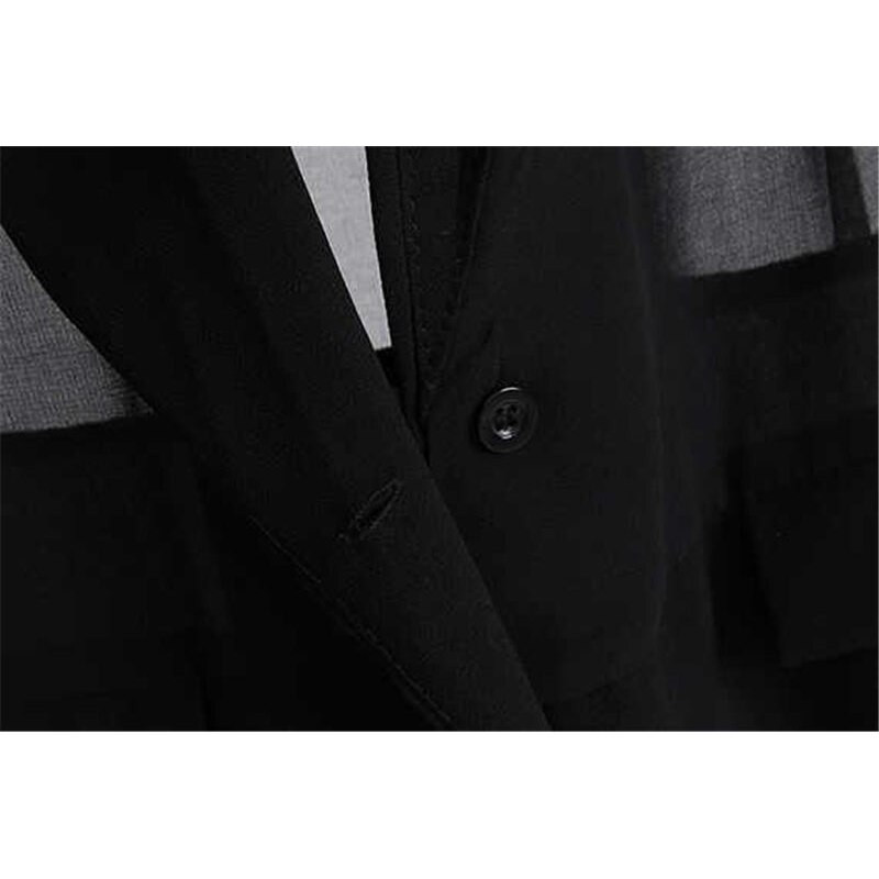 2022. gada vasaras veste jaka Sieviešu apģērbs 5XL melns šifons bez piedurknēm bleizeri Virsdrēbes Sieviešu caurspīdīga ikdienas veste aq235