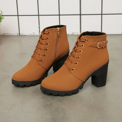 Sieviešu puszābaki 2022. g. Jauni, eleganti, kvadrātveida papēžu kurpes sievietēm, masīvi vintage augstpapēžu zābaki.