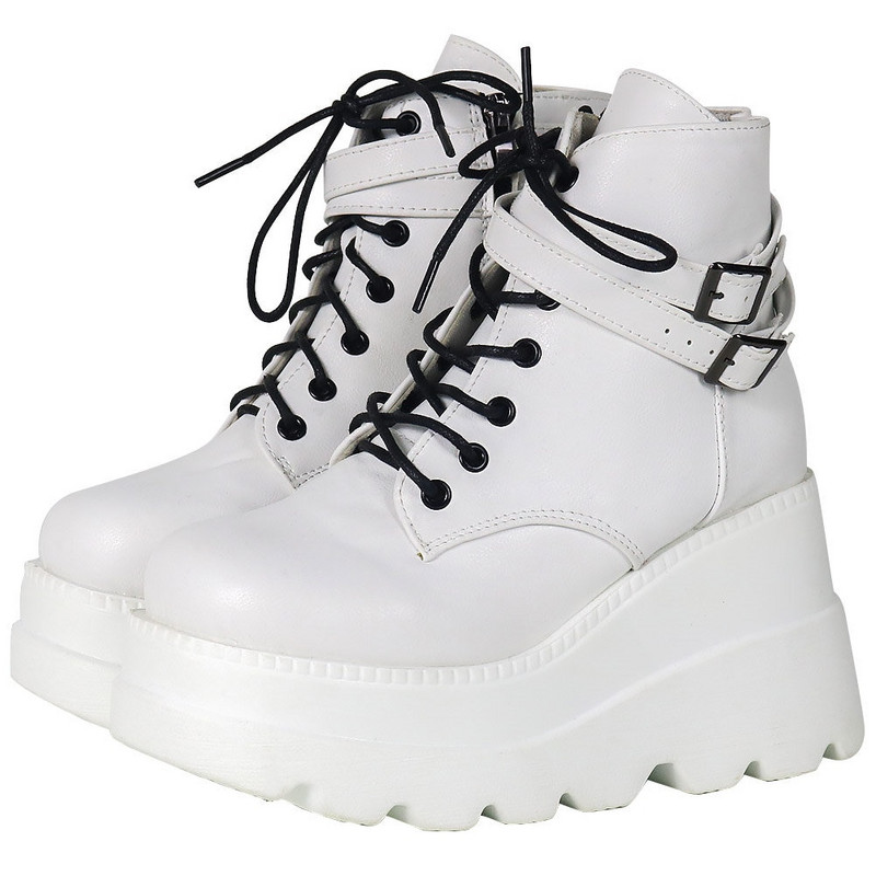 Liela izmēra 35–43 — Jauni sieviešu augstpapēžu zābaki 2021. gada modes zābaki ar rāvējslēdzēju Augstas platformas zābaki Sieviešu ballītes gotikas apavi