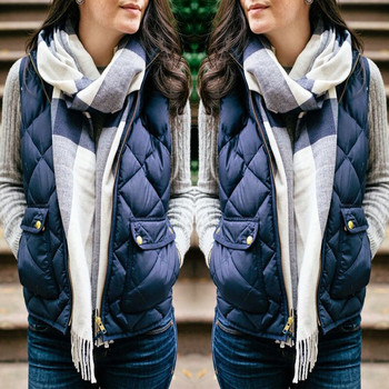 Γυναικεία μόδα Slim Fleece 2020 Νέα επώνυμη γυναικεία αμάνικη μπουφάν Χειμερινό γιλέκο Γυναικείο λεπτό γιλέκο Γυναικείο αντιανεμικό ζεστό γιλέκο