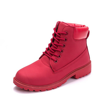 Big Red Ankle Botas 2020 Φθινοπωρινά χειμερινά παπούτσια Γυναικείες μπότες χιονιού Μπότες με τακούνι Μόδα Ζεστές γυναικείες μπότες Γυναικείες Μέγεθος 43 Ιππασία