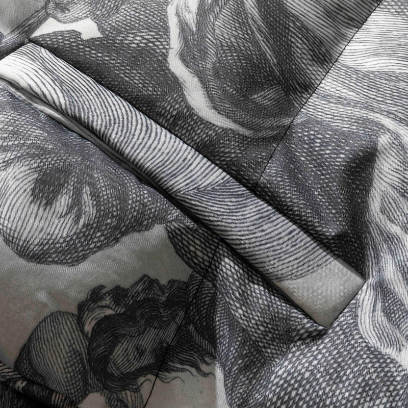 Zimska deblja topla podstavljena parka za muškarce Patchwork Vintage mural Print Down jakna Streetwear Harajuku oversize kaput Unisex Outwear