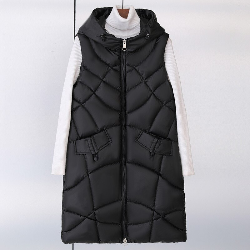 Vidēja garuma liela izmēra veste rudens un ziemas veste veste veste slim fit polsterēta jaka