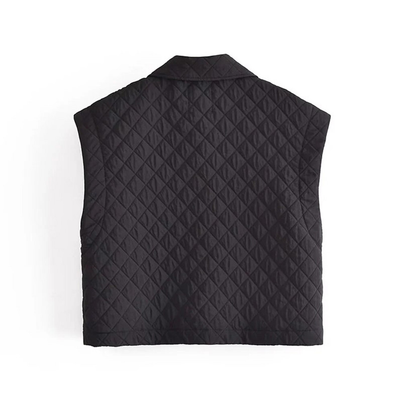 xikom 2021 Rudens Sieviešu Eleganta Gerrn Streetwear Īsa veste Sieviešu Vintage Slim V veida kakla vienrindas gadījuma veste elegants tops