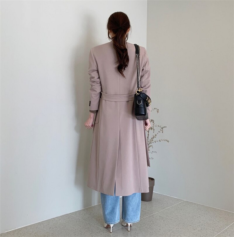 LMQ NOVO 2020. novo modno ležerno jednostavno klasično usko dugo odijelo kaput Chic poslovna jakna vjetrovka odijelo ovratnik uredski ženski kaput