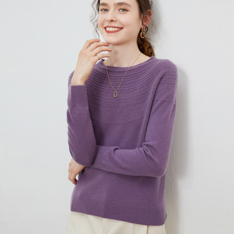 ΟΛΟΚΛΗΡΩΜΕΝΟ 3D ΠΛΕΚΤΟ Πουλόβερ Κασμίρ Πουλόβερ O λαιμό Vintage jumper Φθινοπωρινά χειμωνιάτικα ρούχα Γυναικεία μακρυμάνικο τοπ