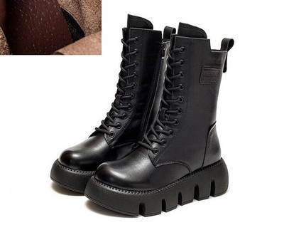 GKTINOO 2022. gada vintage sieviešu zābaki, plakani zābaki, sieviešu apavi Puszābaki ar rāvējslēdzēju zapatos mujer