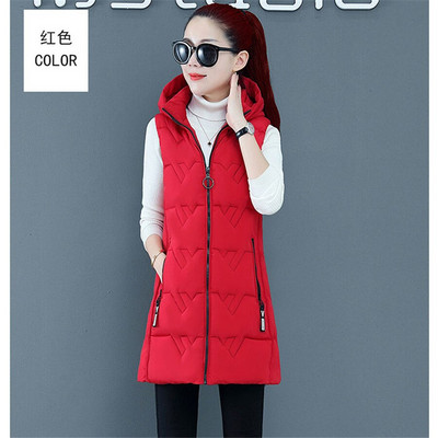 Elegantna ženska jakna s puhom, novi ženski prsluk, jesen, zima, tanka ženska jakna velikih veličina, topli ženski prsluk s kapuljačom, s podebljanim bijelim pačjim paperjem F049