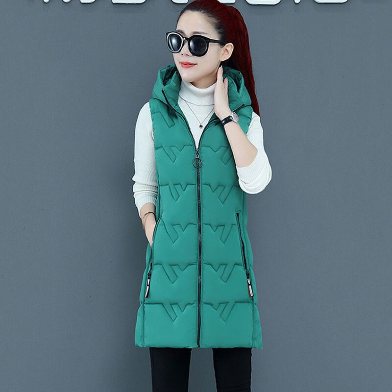 Elegantna ženska jakna s puhom, novi ženski prsluk, jesen, zima, tanka ženska jakna velikih veličina, topli ženski prsluk s kapuljačom, s podebljanim bijelim pačjim paperjem F049