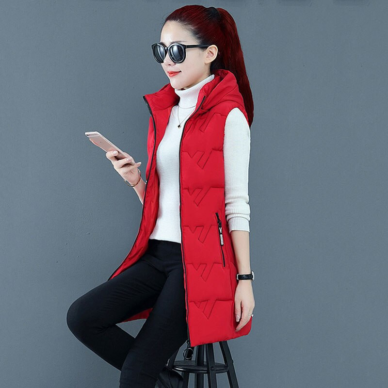 Elegantna ženska jakna s puhom, novi ženski prsluk, jesen, zima, tanka ženska jakna velikih veličina, topli ženski prsluk s kapuljačom, s podebljanim bijelim pačjim paperjem F049