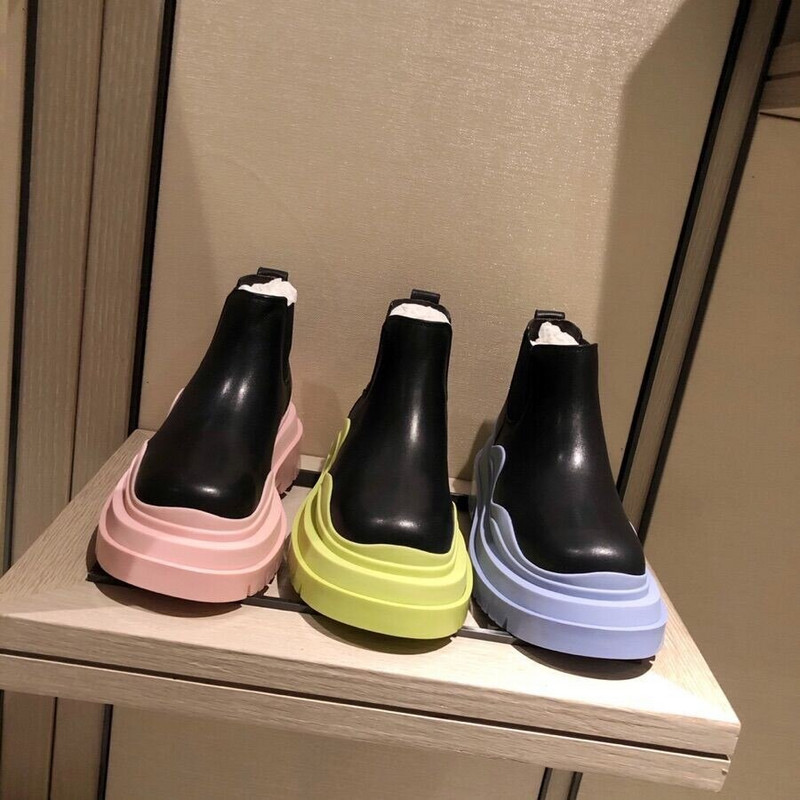 2022. gada jauni Chelsea zābaki Sweet Girl ar biezu zoli, apaļu purngalu Mārtiņa zābaki, avokadozaļi, mīkstas ādas skursteņa apavi vīriešiem sievietēm