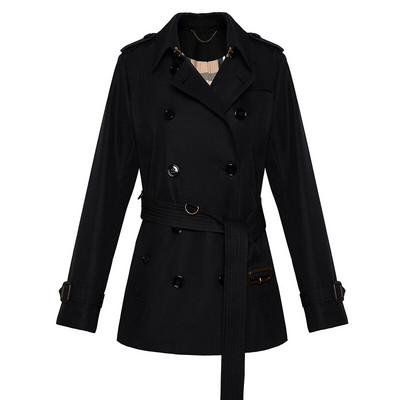 Sieviešu 2022. gada pavasara rudens jauni vidēji gari, mazi britu stila mēteļi ar divrindu jostas jakas Spot