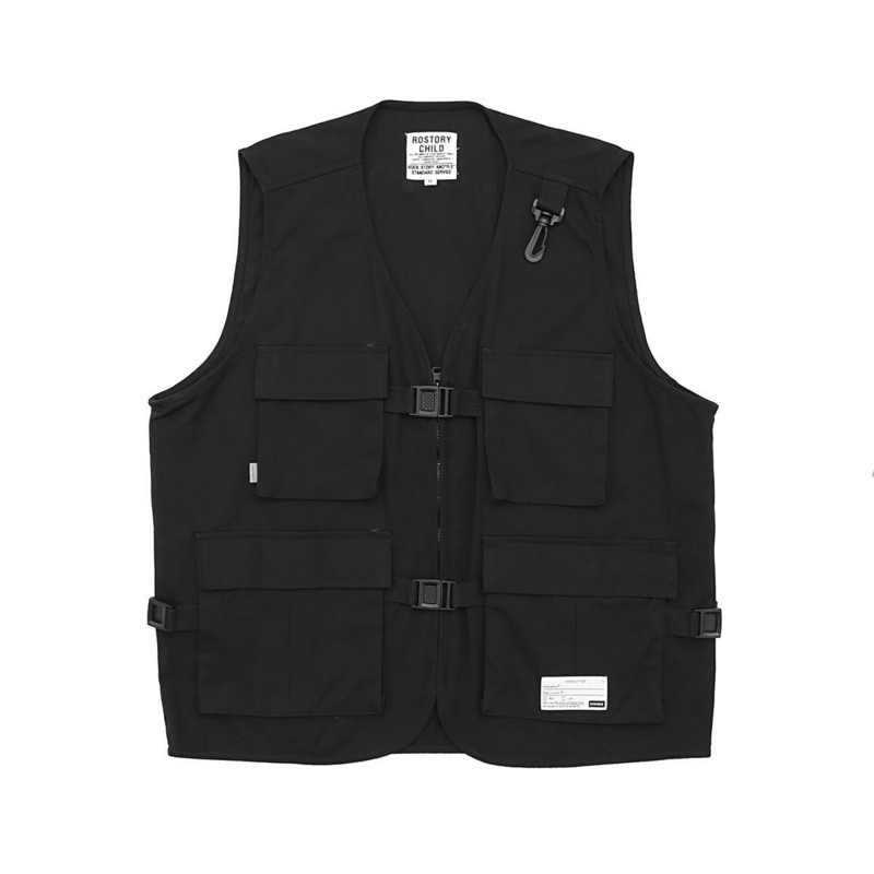 Ženski prsluci s više džepova Hip Pop za par Fakultetske široke jakne s patentnim zatvaračem Bez rukava Harajuku retro BF stil Cargo prsluk Ležerni kaputi