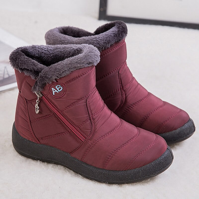 Uued naiste soojad kingad kvaliteetsed naiste lukuga saapad Solid talvesaapad naistele naiste kingad veekindlad Chaussure Femme