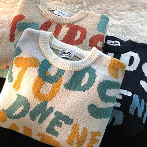 Γυναικεία πλεκτά goth Y2K μακρυμάνικο πουλόβερ πουλόβερ Γυναικεία φαρδιά γλυκά Γυναικεία Grunge Auttum Χειμερινά Ρούχα Γυναικεία πουλόβερ