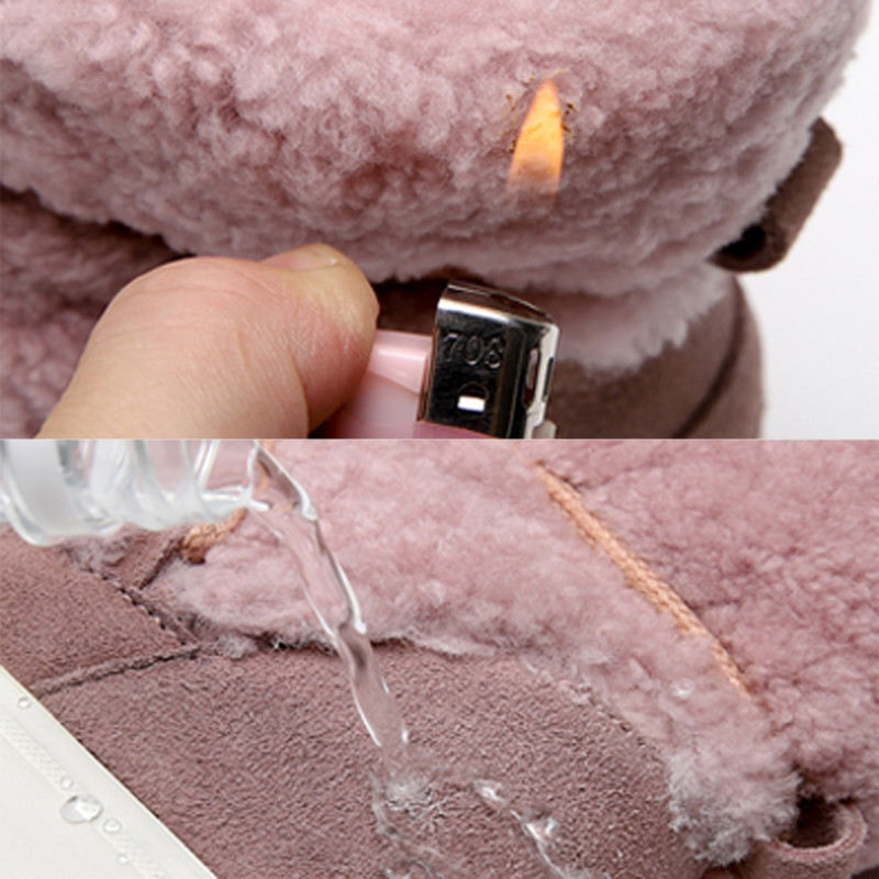 Ženske vunene čizme za snijeg Slatki stil Zimske ravne čizme za djevojčice Zimske ženske pahuljaste cipele Femmes Bottes Chaussure Femme.