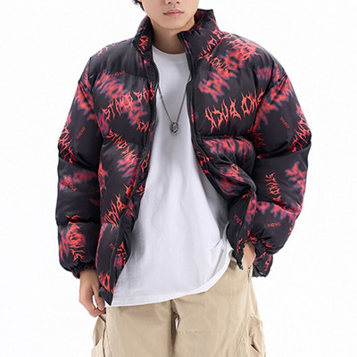 Muška zimska parka jakna Muški kaput s uličnim printom Muška ulična odjeća Modne jesenske debele tople jakne Ženski kaputi Muška odjeća