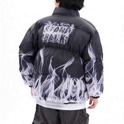 Muška zimska parka jakna Muški kaput s uličnim printom Muška ulična odjeća Modne jesenske debele tople jakne Ženski kaputi Muška odjeća