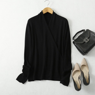 85%Mulberry Silk 15% Κασμίρ Πουλόβερ για γυναίκες v λαιμόκοψη Μακρυμάνικο πλεκτό ανοιξιάτικο μπλουζάκι Γυναικεία χειμωνιάτικα πουλόβερ 2022 πουλόβερ