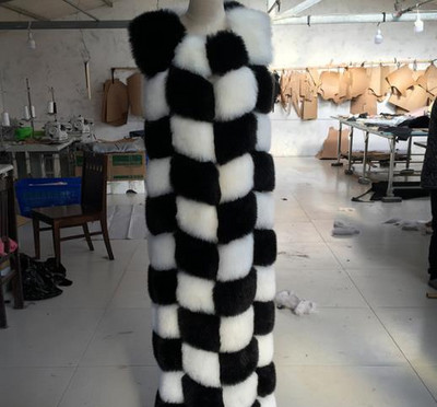 8-10 βήματα Μακρύτερο Χνουδωτό Γούνινο Παλτό Χειμώνας Γυναικείο Πολυτελές Faux Fox Fur Parkas Γούνινο λεπτό ψεύτικο γούνινο γιλέκο μόδας Εξωτερικά ρούχα από γούνα