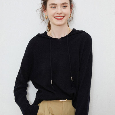 PILSĒTA APĢĒRBS 3D ADĪJUMS BEZŠŪVĒS Kašmira džemperi Puloveri Apkaklīti Vintage džemperis rudens ziemas ziemas kapuci sieviešu tops ar garām piedurknēm