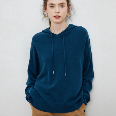 PILSĒTA APĢĒRBS 3D ADĪJUMS BEZŠŪVĒS Kašmira džemperi Puloveri Apkaklīti Vintage džemperis rudens ziemas ziemas kapuci sieviešu tops ar garām piedurknēm