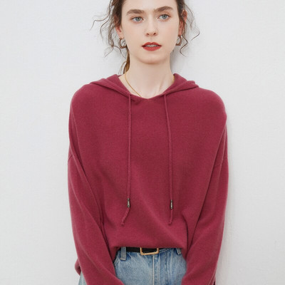 PILSĒTA APĢĒRBS 3D ADĪJUMS BEZŠŪVĒS Kašmira džemperi Puloveri Apkaklīti Vintage džemperis rudens ziemas ziemas kapuci sieviešu tops ar garām piedurknēm