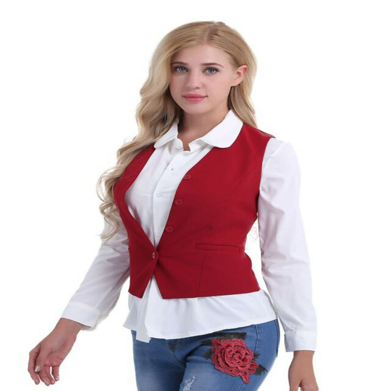 Γυναικείο γιλέκο γραφείου επίσημο γιλέκο με κουμπί που κάτω Slim Fit επαγγελματικό κοστούμι εργασίας