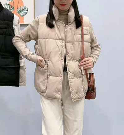 Neploe Κορεάτικο Εξωτερικό Γιλέκο Χοντρό Γυναικείο Γιλέκο Γυναικείο γιακά πουού Βαμβακερό γιλέκο Γυναικείο Φθινόπωρο Νέο Γυναικείο Χειμερινό γιλέκο