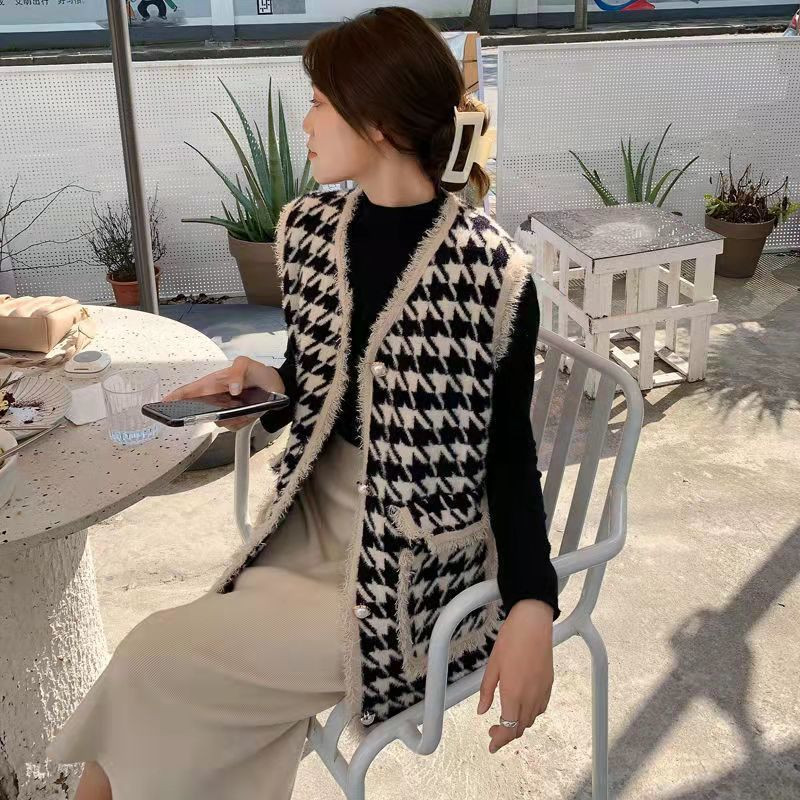 Mrežasti prsluci s pticama Ženski temperament Raznolika vintage moda Elegantni Ulzzang korejski stil Opušteni Harajuku Klasični zreli ženski šik