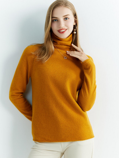 Sieviešu trikotāžas džemperi Kašmira džemperis 100% merino vilnas bruņurupucis ar garām piedurknēm Pulovers rudens ziemas apģērbs retro džemperu tops